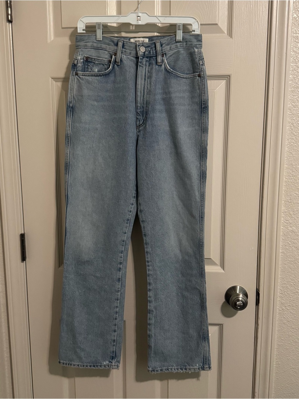 AGOLDE 90s Pinch Waist High Rise Jeans Size 27 Blue Organic Cotton